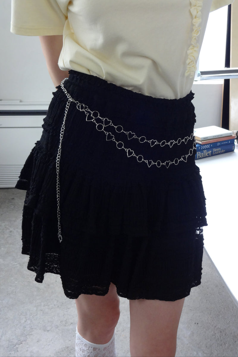 heart chain belt