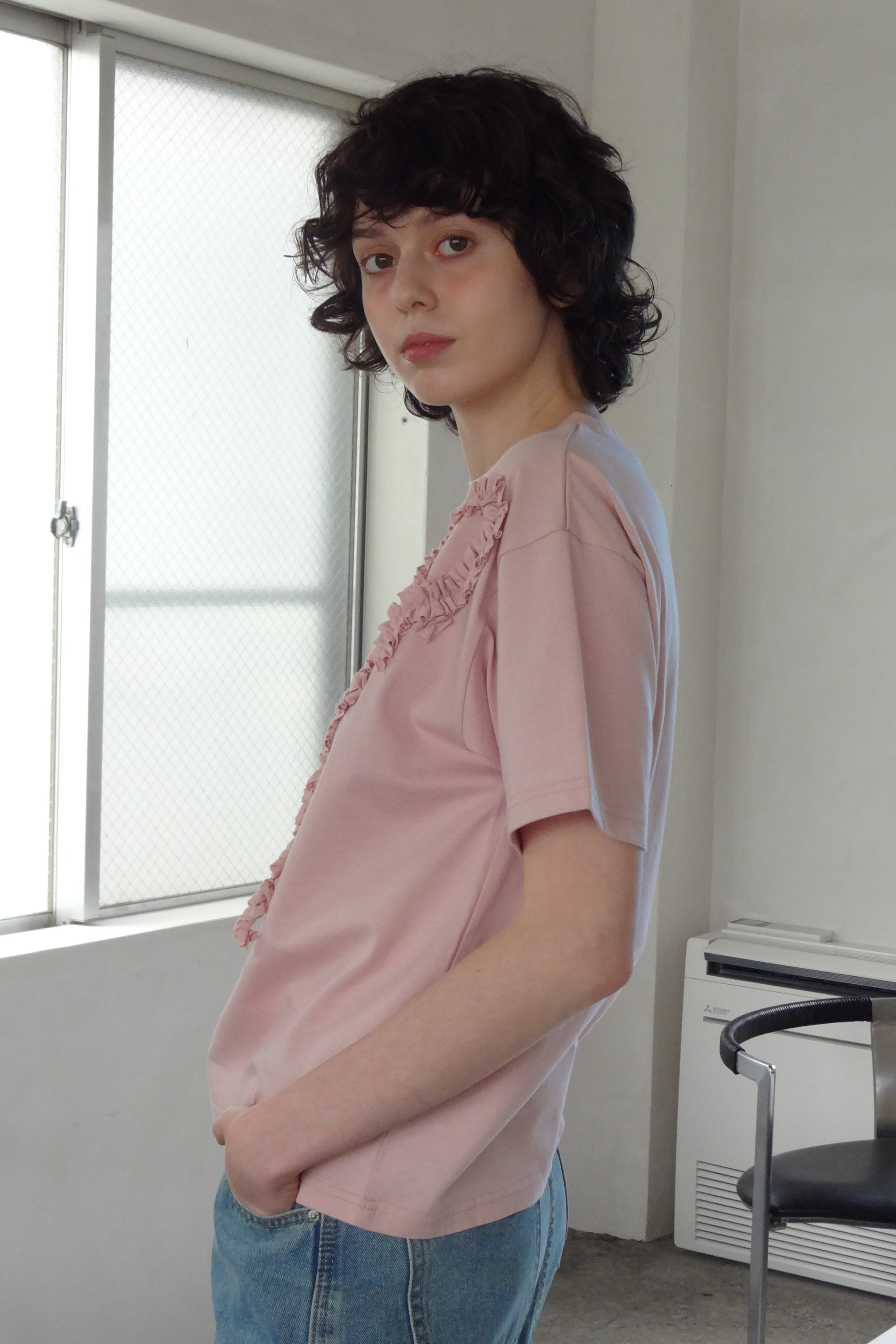 heart frill T-shirt