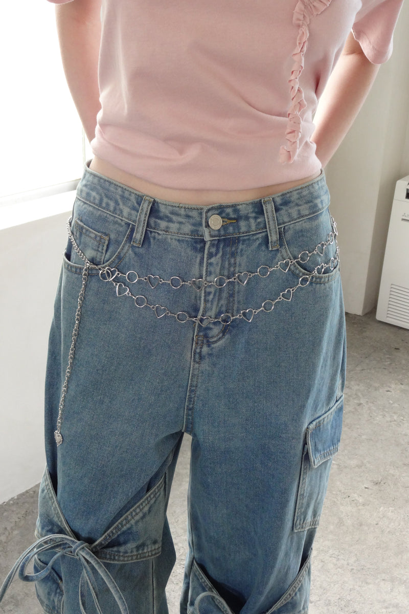 heart chain belt