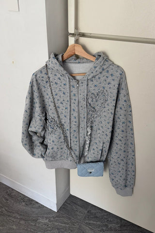 heart frill hoodie