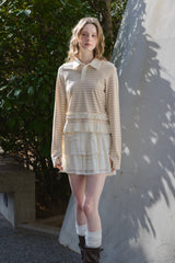 border frill polo shirt