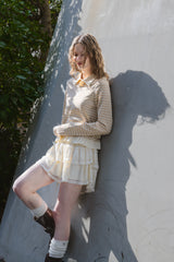 border frill polo shirt