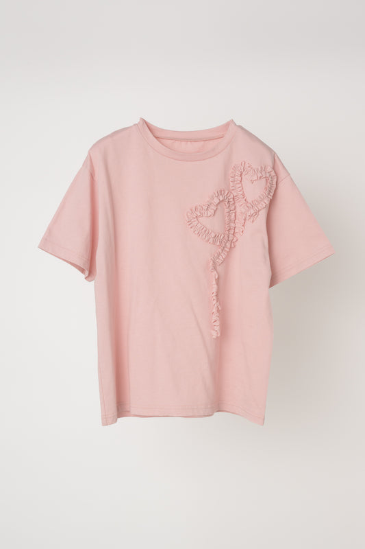 heart frill T-shirt