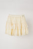 lace tiered frill mini skirt