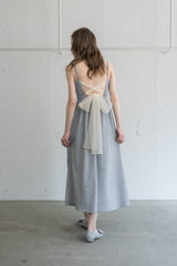 tulle ribbon sweat cami onepiece