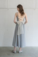 tulle ribbon sweat cami onepiece