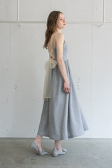 tulle ribbon sweat cami onepiece