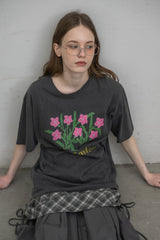 flower print t-shirt