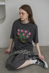 flower print t-shirt