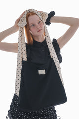 big ribbon tote bag