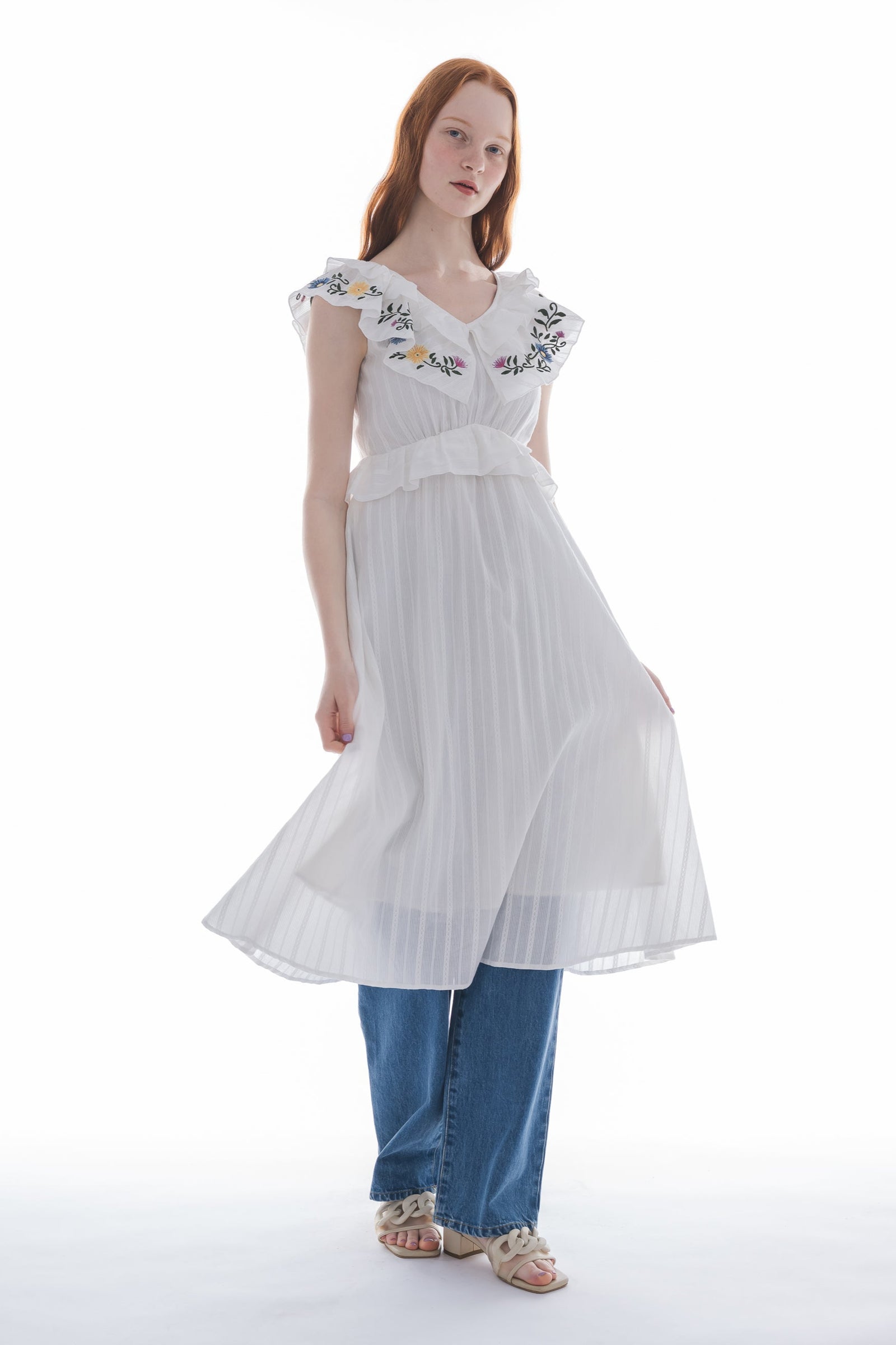 flower embroidery onepiece – idem