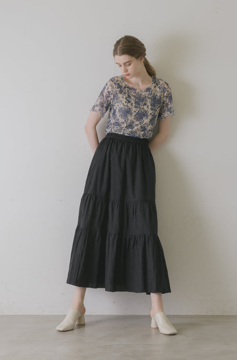 idem original short sleeve sheer mellow tops