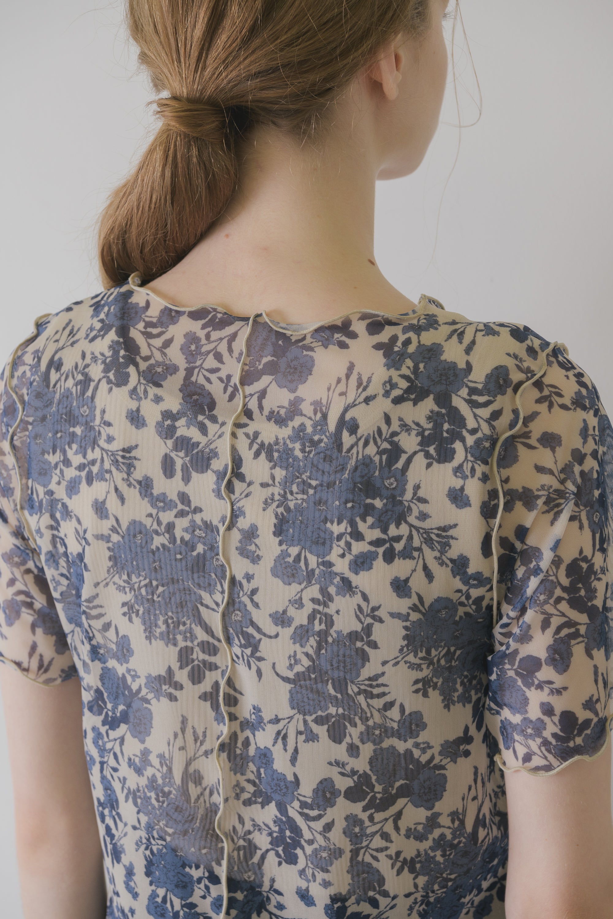 idem original short sleeve sheer mellow tops