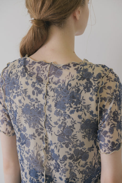 idem original short sleeve sheer mellow tops