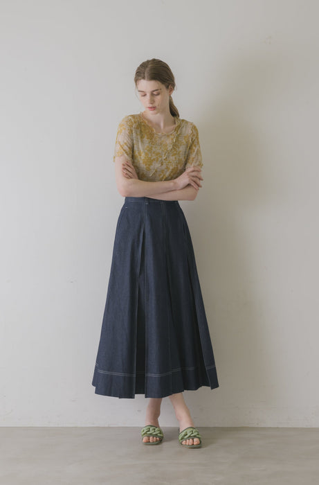 idem original short sleeve sheer mellow tops