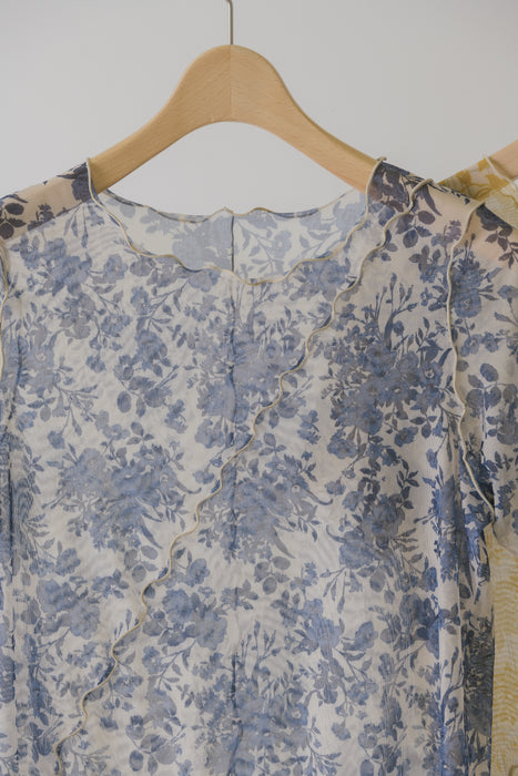 idem original short sleeve sheer mellow tops