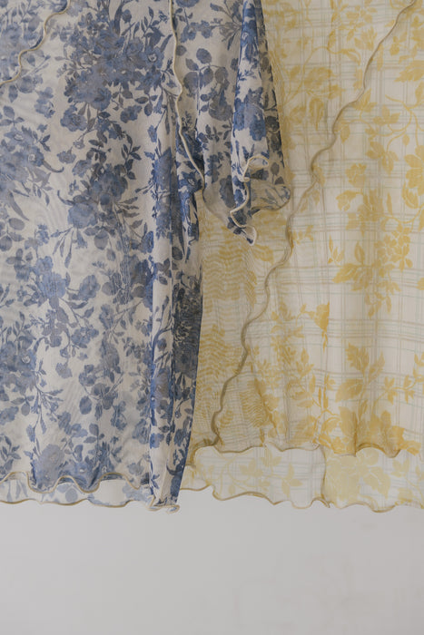 idem original short sleeve sheer mellow tops