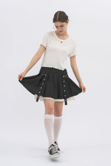 layered pleats mini skirt  ( NEW COLOR )