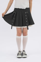 layered pleats mini skirt  ( NEW COLOR )