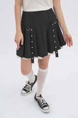 layered pleats mini skirt  ( NEW COLOR )