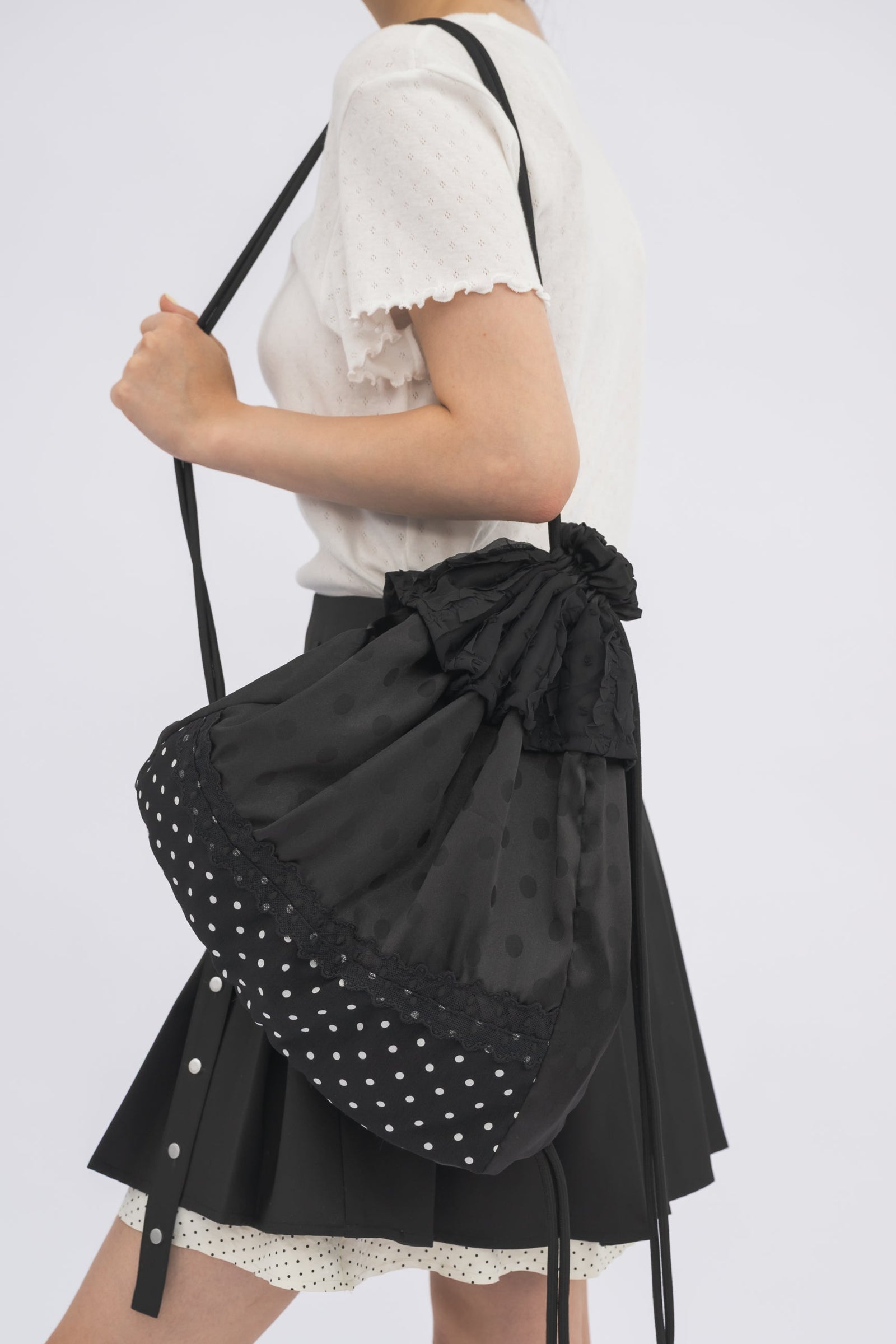 NOFFICIALNOFFICE★韓国★POLKA DOT FRILL MINI SKIRT 追跡あり MUSINSA公式 | NOFFICIALNOFFICE Polka Dot Frill Mini Skirt
