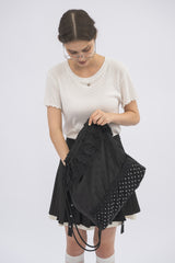 polka dot lace frill knapsack