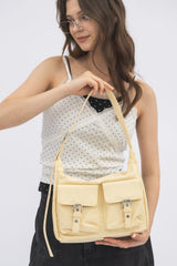 double pocket nylon bag