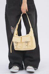double pocket nylon bag