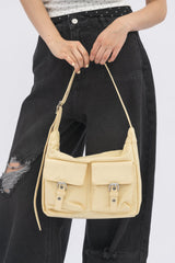 double pocket nylon bag