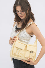 double pocket nylon bag