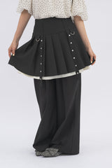 layered pleats mini skirt  ( NEW COLOR )
