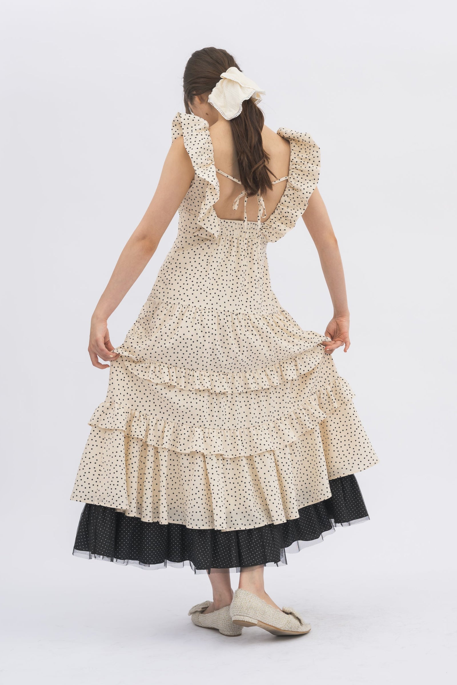 【idem】many frill mini onepiece dot × dot many frill onepiece – idem
