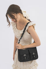 double pocket nylon bag