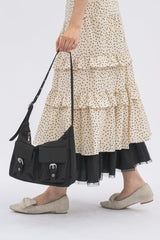 double pocket nylon bag