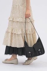double pocket nylon bag