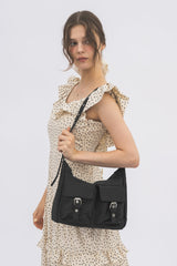 double pocket nylon bag