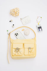 double pocket nylon bag