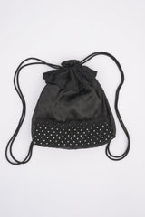 polka dot lace frill knapsack