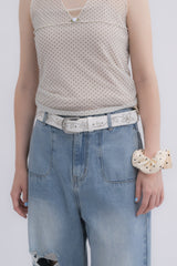 flower studs belt