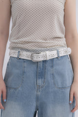 flower studs belt