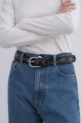 flower studs belt