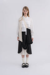 lace layered drawstring skirt (NEW COLOR)