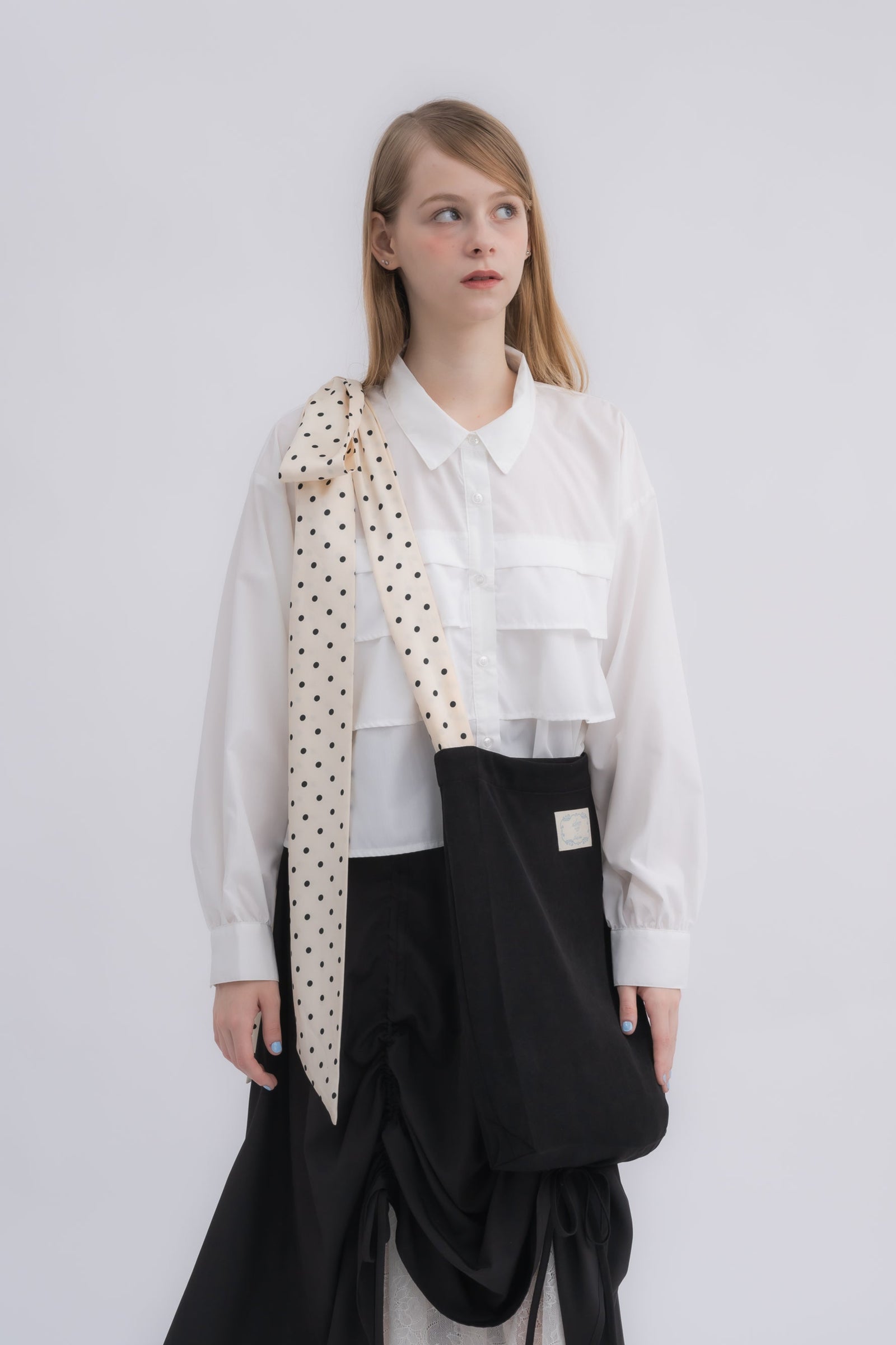 イデム　の　バンドバッグ rose frill bag – idem