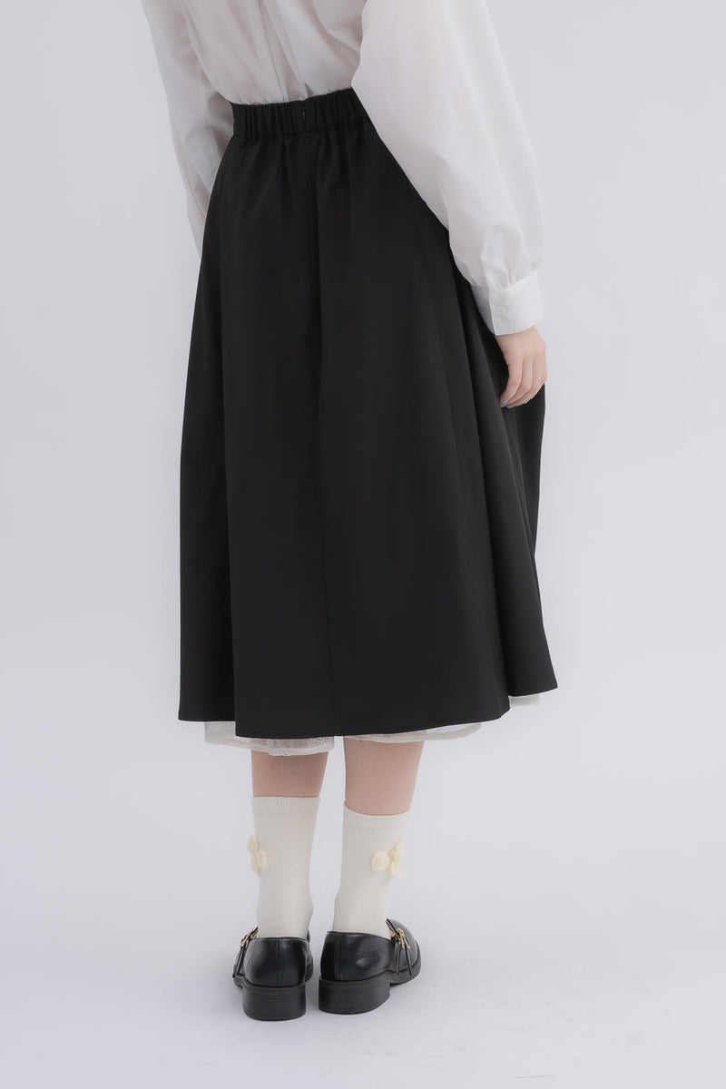 lace layered drawstring skirt (NEW COLOR) – idem