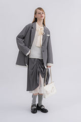 lace layered drawstring skirt (NEW COLOR)