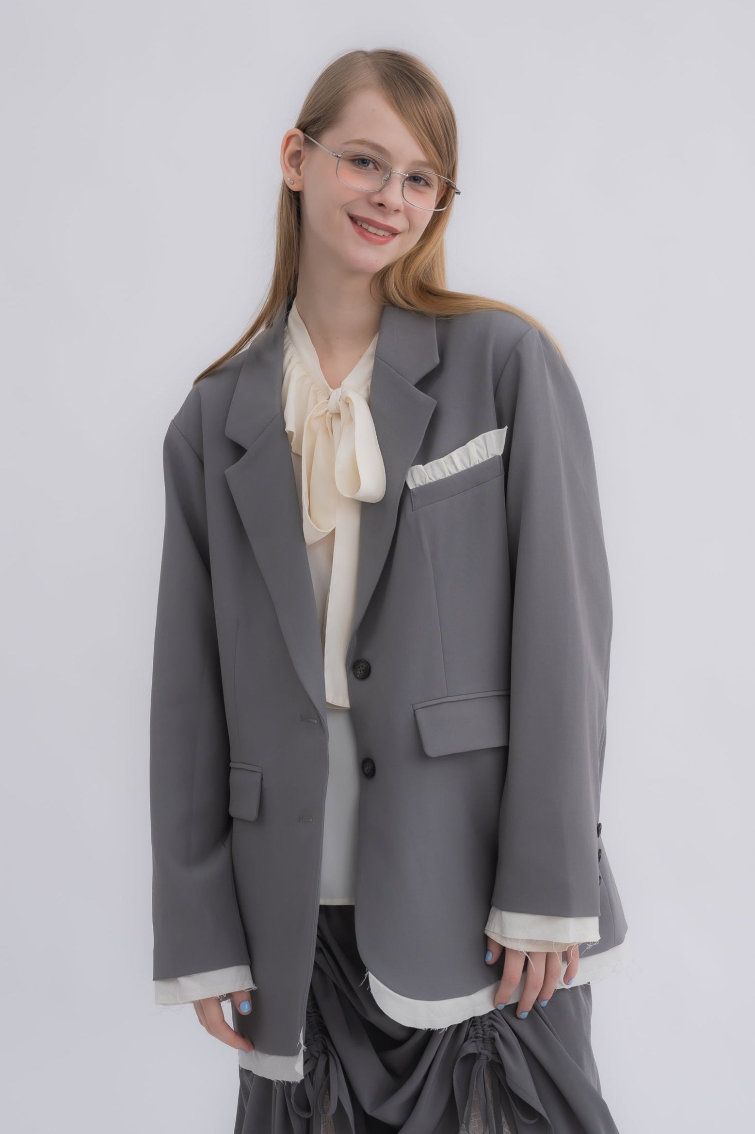 oversized layered jacket