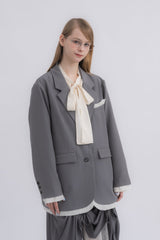 oversized layered jacket