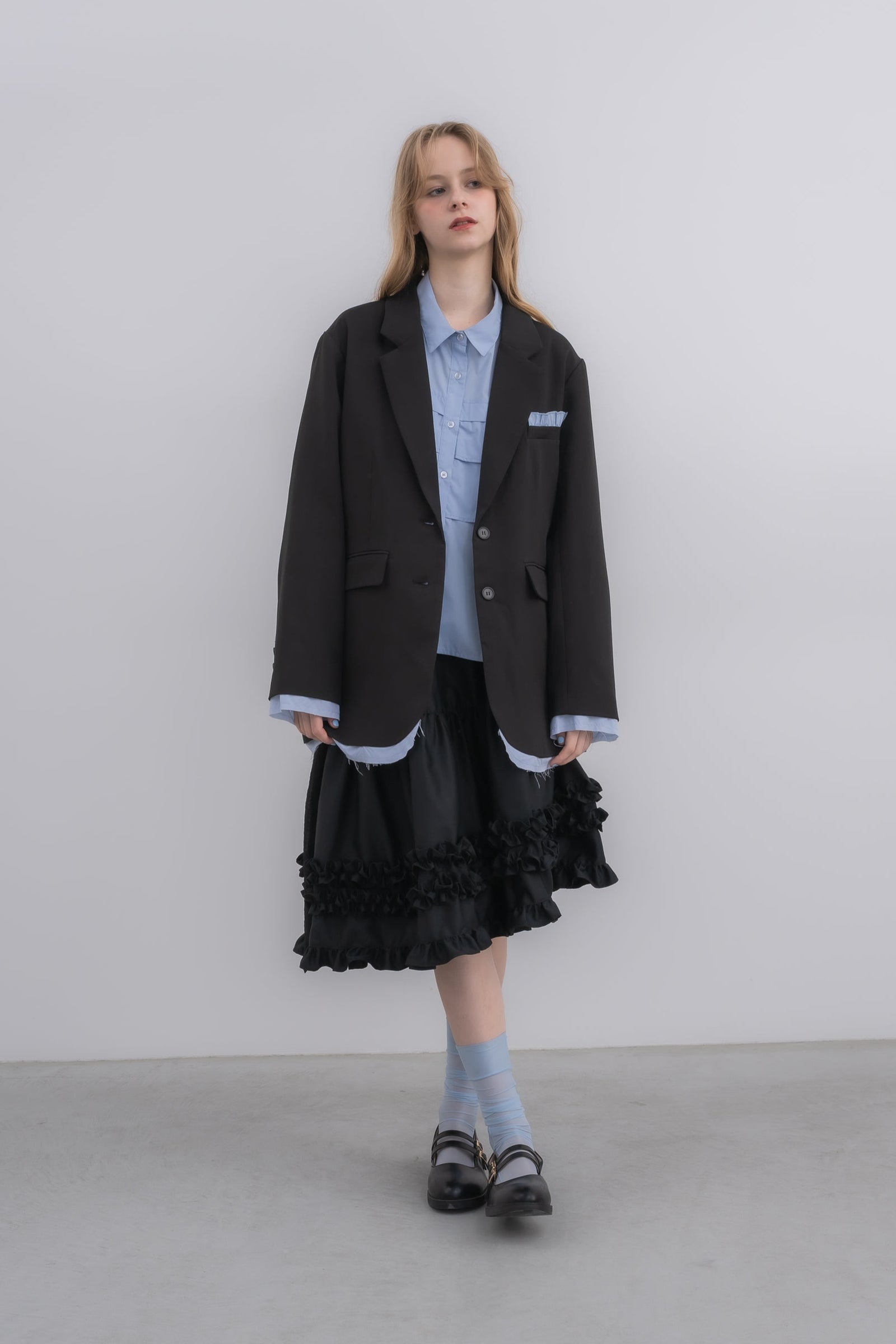 idem イデム oversized layered jacket oversized layered jacket – idem