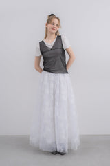 sheer dot tank top