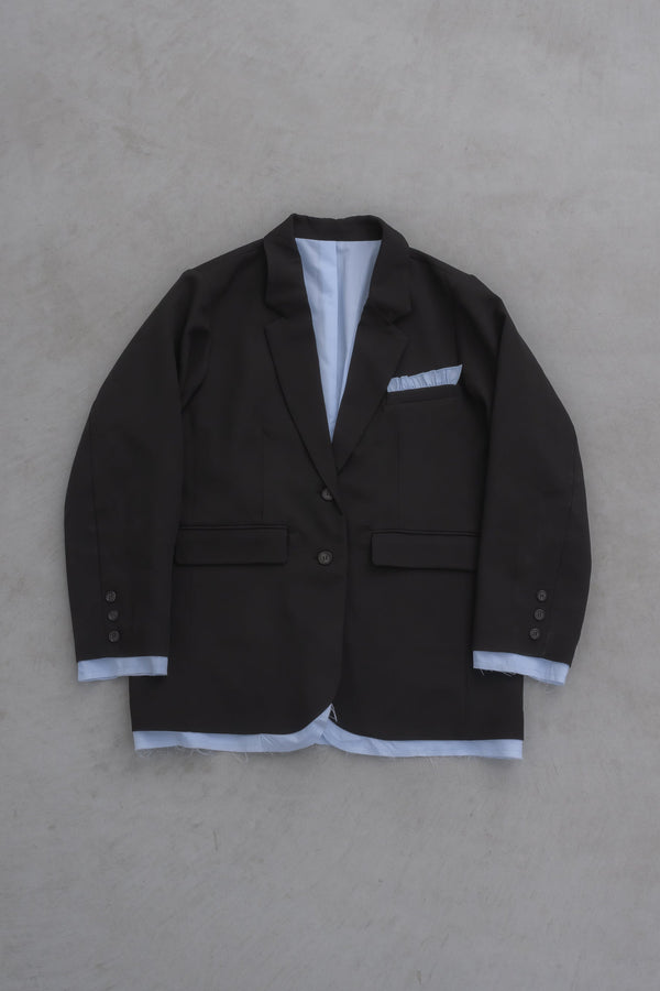 oversized layered jacket